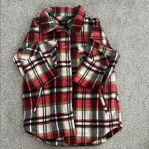 Ci Sono Red Plaid Jacket